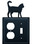 Village Wrought Iron EOS-6 Cat - Single Outlet and Switch Cover, Price/Each