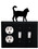 Village Wrought Iron EOSS-6 Cat - Single Outlet and Double Switch Cover, Price/Each