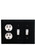 Village Wrought Iron EOSS-87 Plain - Single Outlet and Double Switch Cover, Price/Each