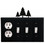 Village Wrought Iron EOSSS-20 Pine Trees - Single Outlet and Triple Switch Cover, Price/Each