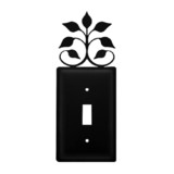 Village Wrought Iron ES-109 Leaf Fan - Single Switch Cover