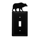 Village Wrought Iron ES-14 Bear - Single Switch Cover