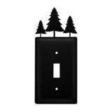 Village Wrought Iron ES-20 Pine Trees - Single Switch Cover