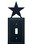 Village Wrought Iron ES-45 Star - Single Switch Cover, Price/Each