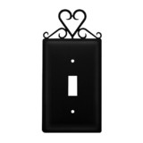 Village Wrought Iron ES-51 Heart - Single Switch Cover