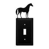 Village Wrought Iron ES-68 Horse - Single Switch Cover