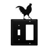Village Wrought Iron ESG-1 Rooster- Single Switch & GFI