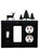 Village Wrought Iron ESGO-203 Deer & Pine Trees - Single Switch, GFI and Outlet Cover, Price/Each