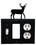 Village Wrought Iron ESGO-3 Deer - Single Switch, GFI and Outlet Cover, Price/Each