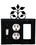 Village Wrought Iron ESOG-109 Leaf Fan - Single Switch, Outlet and GFI Cover, Price/Each