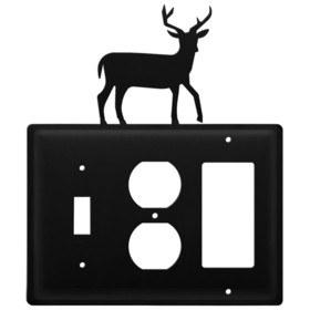 Village Wrought Iron ESOG-3 Deer - Single Switch, Outlet and GFI Cover