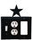 Village Wrought Iron ESOG-45 Star - Single Switch, Outlet and GFI Cover, Price/Each