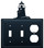 Village Wrought Iron ESSO-10 Lighthouse - Double Switch & Single Outlet Cover, Price/Each