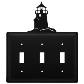 Village Wrought Iron ESSS-10 Lighthouse - Triple Switch Cover
