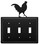 Village Wrought Iron ESSS-1 Rooster - Triple Switch Cover, Price/Each