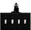 Village Wrought Iron ESSSS-10 Lighthouse - Quadruple Switch Cover, Price/Each
