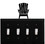 Village Wrought Iron ESSSS-119 Adirondack - Quadruple Switch Cover, Price/Each