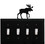 Village Wrought Iron ESSSS-19 Moose - Quadruple Switch Cover, Price/Each