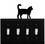 Village Wrought Iron ESSSS-6 Cat - Quadruple Switch Cover, Price/Each