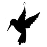 Village Wrought Iron HOS-18 Hummingbird - Decorative Hanging Silhouette