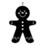 Village Wrought Iron HOS-223 Gingerbread Boy - Decorative Hanging Silhouette, Price/Each