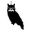 Village Wrought Iron HOS-224 Owl - Decorative Hanging Silhouette, Price/Each