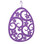 Village Wrought Iron HOS-343P Easter Egg - Decorative Hanging Silhouette - New LAVENDER Purple Color, Price/EACH