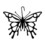 Village Wrought Iron HOS-38 Butterfly - Decorative Hanging Silhouette, Price/Each