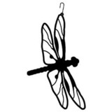 Village Wrought Iron HOS-71 Dragonfly - Decorative Hanging Silhouette