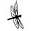 Village Wrought Iron HOS-71 Dragonfly - Decorative Hanging Silhouette, Price/Each