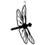 Village Wrought Iron HOS-71 Dragonfly - Decorative Hanging Silhouette, Price/Each