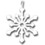 Village Wrought Iron HOS-85W Snowflake - Decorative Hanging Silhouette, Price/Each