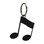 Village Wrought Iron KC-134 Music Note - Key Chain, Price/Each