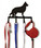 Village Wrought Iron KH-247 Cat at Play - Key Holder, Price/Each