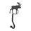 Village Wrought Iron MH-A-19 Moose Mantle Hook, Price/Each