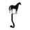 Village Wrought Iron MH-A-68 Horse - Mantel Hook, Price/Each