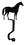 Village Wrought Iron MH-A-68 Horse - Mantel Hook, Price/Each