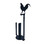 Village Wrought Iron PT-A-1 Rooster - Paper Towel Holder Holder Vertical Wall Mount, Price/Each