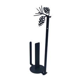 Village Wrought Iron PT-A-89 Pinecone - Paper Towel Holder Holder Vertical Wall Mount