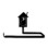 Village Wrought Iron PT-B-256 Outhouse - Paper Towel Holder Horizontal Wall Mount, Price/EACH