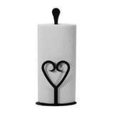 Village Wrought Iron PT-C-51 Heart - Paper Towel Stand