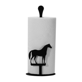 Village Wrought Iron PT-C-68 Horse - Paper Towel Stand