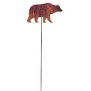Village Wrought Iron RGS-14 Bear - Rusted Garden Stake