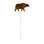 Village Wrought Iron RGS-14 Bear - Rusted Garden Stake, Price/Each