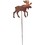 Village Wrought Iron RGS-19 Moose - Rusted Garden Stake, Price/Each
