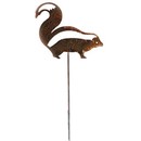 Village Wrought Iron RGS-250 Skunk - Rusted Garden Stake