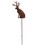 Village Wrought Iron RGS-267 Jackalope - Rusted Garden Stake, Price/Each