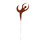 Village Wrought Iron RGS-273 Dancer - Rusted Garden Stake, Price/Each