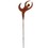 Village Wrought Iron RGS-273 Dancer - Rusted Garden Stake, Price/Each