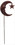 Village Wrought Iron RGS-2 Moon/Star Rusted Stake, Price/Each